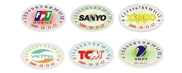 Một số mẫu thiết kế tem bảo hành của các thương hiệu uy tín
